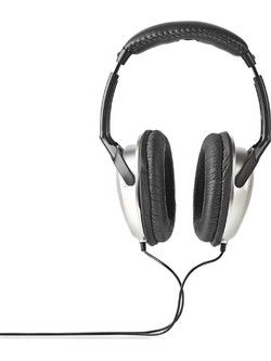 Nedis HPWD1201 Ενσύρματα Ακουστικά Hi-Fi Over Ear Μαύρα Ασημί