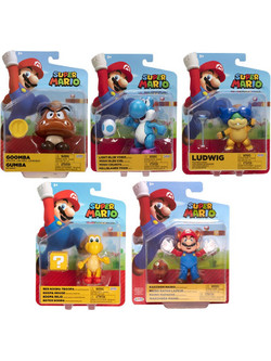 Jakks Pacific Super Mario W27 Σετ 6 Φιγούρες