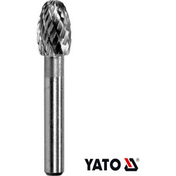 Yato YT-61727 Φρεζακι μεταλλου οβάλ καρβιδίου 10mm με αξονα 6mm