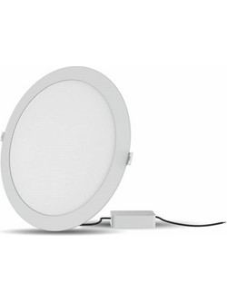 REDLED PL Slim LED Downlight 24W 2500lm 4000K - Χωνευτό Στρογγυλό O220, Εξωτερικός Driver