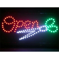 Open Πινακίδα LED με Κίνηση Μονής Όψης SDS-8813 25x48cm Κόκκινο / Λευκό / Πράσινο - OEM