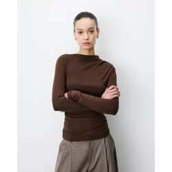 Γυναικεία Grace and Mila μπλούζα Slim Fit Aurygny-Καφέ (AURYGNY FW2617089 CHOCOLAT)
