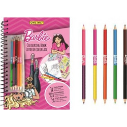 COLOURING BOOK BARBIE A4, (30 ΔΙΑΦΟΡΕΤΙΚΑ ΣΧΕΔΙΑ + 3 ΣΕΛ. ΑΥΤΟΚΟΛΛΗΤΑ + 5 ΞΥΛΟΜΠΟΓΙΕΣ ΔΙΠΛΗ ΜΥΤΗ) ONLINE