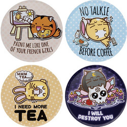 Fuzzballs Coaster 4-Pack
