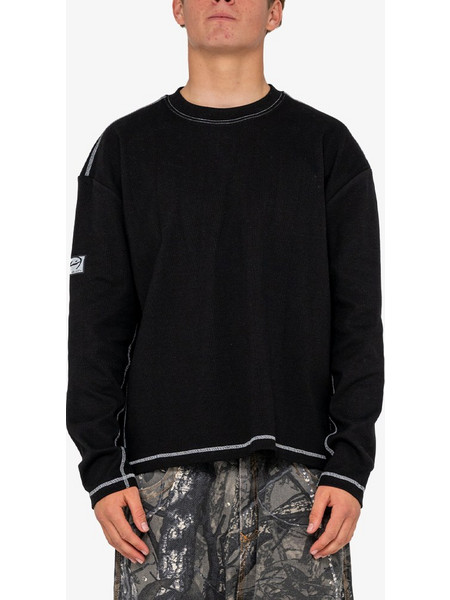 RUSTY Men Slack Jack Long Sleeve Heavy Tee - BLACK - TTM3066-BLK