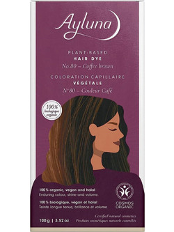 Ayluna Plant-Based Hair Dye 80 Coffee Brown 100gr