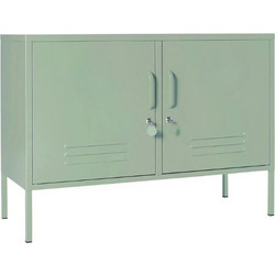 STEELEN COLOR Μεταλλικός Μπουφές/ Έπιπλο Εισόδου 100x40x70cm Πάχους 0.4mm Εσωτερικού Χώρου με Πόδια Pastel Green