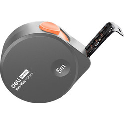 DELI MEASURING STEEL TAPE 5M/16FTx19MM BLACK/ORANGE