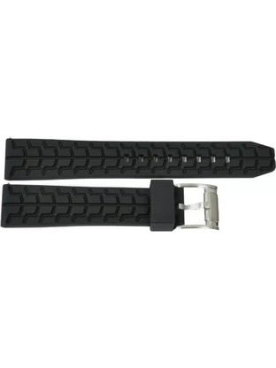 Λουράκι σιλικόνης 20mm μαύρο - JD051-BK - 24mm