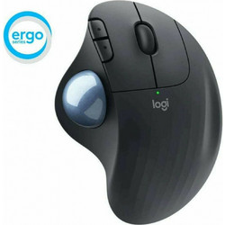 Logitech Ergo M575 Ασύρματο Bluetooth Ποντίκι Εργονομικό με TrackBall Graphite