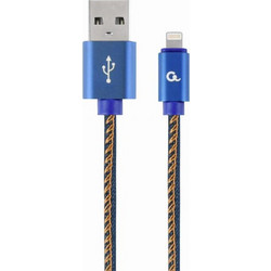 ΚΑΛΩΔΙΟ ΕΠΕΝΔΥΣΗ JEANS USB TO LIGHTNING 1M