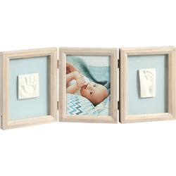 Baby Art Κορνίζα για Αποτύπωμα Μωρού My Baby Touch Double από Ξύλο για Αγόρι Stormy