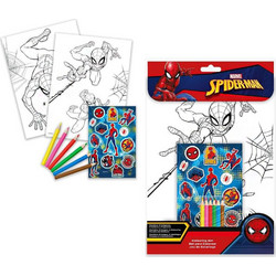 Spiderman Web-Slinger Σετ Ζωγραφικής με Αυτοκόλλητα
