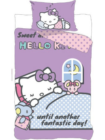 Hello Kitty Another Day Σετ Παπλωματοθήκης με Μαξιλαροθήκη 140x200, 70x90 εκ