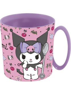 Hello Kitty Kuromi Παιδική πλαστική κούπα για μικροκύματα 390 ml