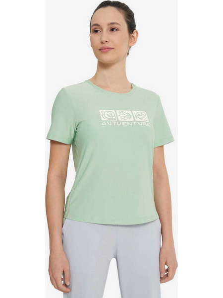 OUTVENTURE Κοντομάνικη Μπλούζα Womens Hiking T-shirt GREEN γυναίκες