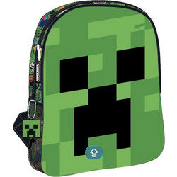 Minecraft Face Παιδικό Σακίδιο Πλάτης με 1 Θήκη 30x24x8 cm