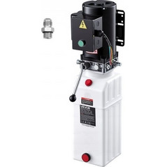 VEVOR 10L Hydraulic Pump, 2.2KW Hydraulic Dump Trailer Pump Single Acting, 22Mpa Max Relief Pressure, 6.3L/min Flow Rate, AC220-240V Hydraulic Power Unit Car Lift (Vertical Installation)