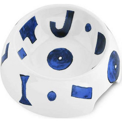 Μπωλ Φαγητού Σκύλου Itsumo NF15S 2 Φ18x6,2cm 400ml White-Blue Alessi