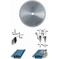 Δίσκος κοπής αλουμινίου 550mm με τρύπα Φ50, 168 δόντια γερμανικός Hardmetal 168