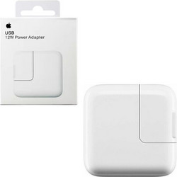TRAVEL POWER ADAPTER USB-A APPLE IPAD/IPHONE MGN03TU/A 2.4A 12W + EURO PLUG WHITE PACKING OR