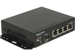 DeLOCK 87704 Unmanaged L2 Switch με 4 Θύρες Ethernet 1000Mbps και 1 SFP θύρα