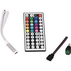 Adeleq Μηχανισμός Με Τηλεχειριστήριο Και Controller Ντίμερ RGB 12VDC72W 24VDC144W 6A 30-321211