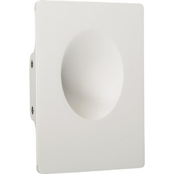 Φωτιστικό τοίχου γύψινο, GU10/MR11, χωνευτό, 12x18x5.5cm, λευκό - (VK/09026/MR11) 17457