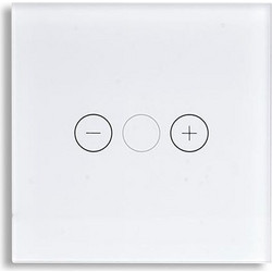 ΓΥΑΛΙΝΟ ΠΑΝΕΛ DIMMER ΑΦΗΣ ΑΣΠΡΟ ΧΡΩΜΑ - EUROLAMP (152-60683) 24703