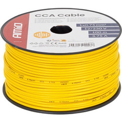 Amio - Καλώδιο Ηχείων CCA 1x0,75mm 100m - 3,75A / 12-230V - 1 τεμ. (04447/AM)