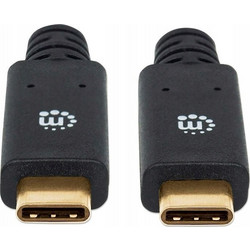 Manhattan USB-C to USB-C 2m Black 354905