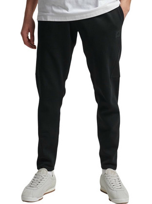 Superdry Ανδρικό Παντελόνι Φόρμας με Λάστιχο Μαύρο M7010750A