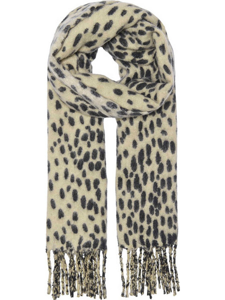 ONLY W LEONORA LIFE WEAVED SCARF CC - 15368971-GRAVEL SPOTTED MULTI