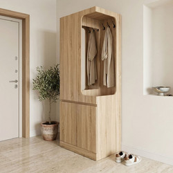 Έπιπλο εισόδου Feby pakoworld sonoma 80x50.5x190εκ