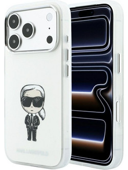 Karl Lagerfeld Back Cover IML Ikonik Sketch Print MagSafe Beige (iPhone 18 Pro Max / 17 Pro Max)