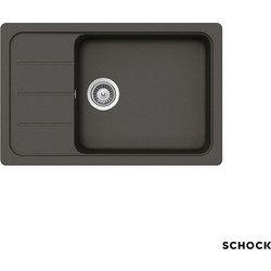 Schock Cristalite Element 110- Asphalt Ένθετος Νεροχύτης Γρανίτη Αντιστρεφόμενος Ματ 78x50cm 31180-1421