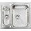 Sanitec 11692 Matico Επικαθήμενος Νεροχύτης Inox Ματ Δεξια Γούρνα Σαγρέ 58x50cm