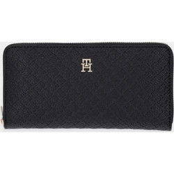 Tommy Hilfiger Μεγάλο Γυναικείο Πορτοφόλι με Φερμουάρ Μαύρο AW0AW18482BDS