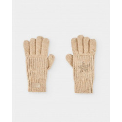 BOBOLI Knitwear gloves star for girl - 494175 - ΚΟΡΙΤΣΙ - GOLD