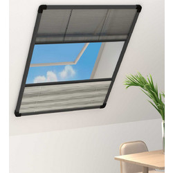 vidaXL Πλισέ Σίτα Παραθύρου Fiberglass 80x120cm 148684