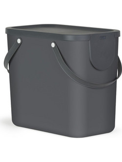 ROTHO Albula Anthracite - waste sorting container - 25l