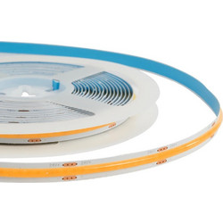 GLOBOSTAR(R) BEE 70362 Ταινία LED 8W/m 640lm/m 120 DC 24V IP20 320 x COB Chip/m Ultra Θερμό Λευκό 2200K Dimmable - Sanan COB Chip - Μ500 x Π0.8 x Υ0.2cm - Ρολό 5 Μέτρων