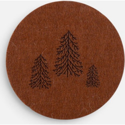 Σουβέρ Χριστουγεννιάτικα Spar (Σετ 4τμχ) 10cm Brown Nef-Nef Homeware