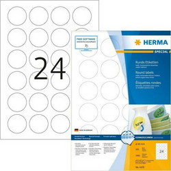 Ετικέτες Herma Removable Round 40 100 Sheet DIN A4 2400 pcs. 4476