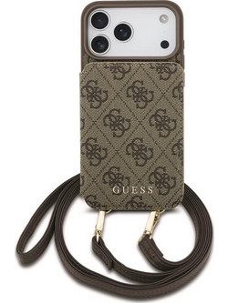 Guess 4G Crossbody Cardslot Θήκη Brown (iPhone 18 Pro Max / 17 Pro Max)