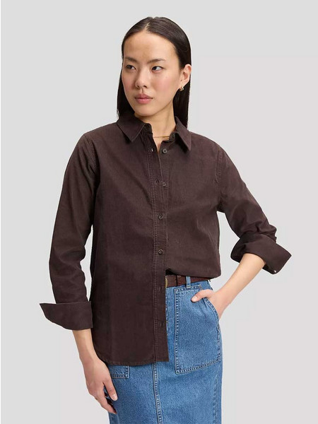 LEE WOMAN Regular Classic Shirt BROWN