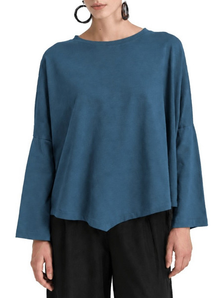 ΜΠΛΟΥΖΑ NAMASTE FANNY OVERSIZE PETROL
