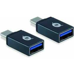 Conceptronic DONN03G Μετατροπέας USB-C male σε USB-A female 2τμχ