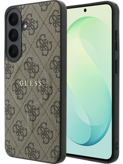 Guess Leather 4G Embossed Ring Classic Logo MagSafe Θήκη Samsung Galaxy S26 FE Brown (GUHMS26FEP4MSEGW)