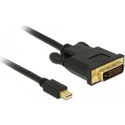 DeLock Cable DVI-D male - 3m Μαύρο (83990)